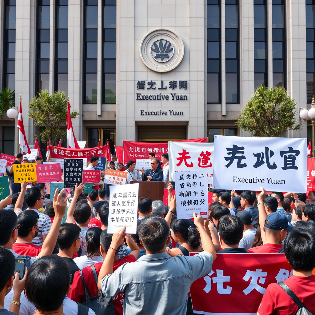 7/25 凱道抗議:黃國昌率民眾黨要求卓榮泰下台負起食安責任