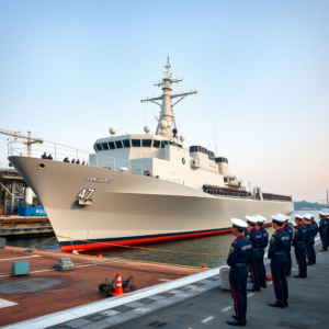 國造丹江艦成軍，賴清德籲立院支持1.25兆軍購預算