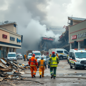 熊本強震引發购物中心爆炸，2死10餘人失聯，救援仍在進行