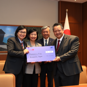 高雄立委攜手捐款援助熊本震災 邱志偉代表國會向日本致誠摯慰問
