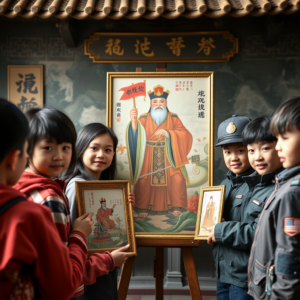 關聖帝君化身反詐大使　玉里警攜手協天宮　畫出青春正義力