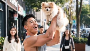 健身教練路口高舉愛犬狂唱生日歌!5歲吉娃娃OREO讓全世界知道牠生日