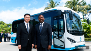 「台灣能幫忙，帛琉能領導」：4輛MIT電巴啟用，林佳龍為何說這是太平洋島國的能源革命？